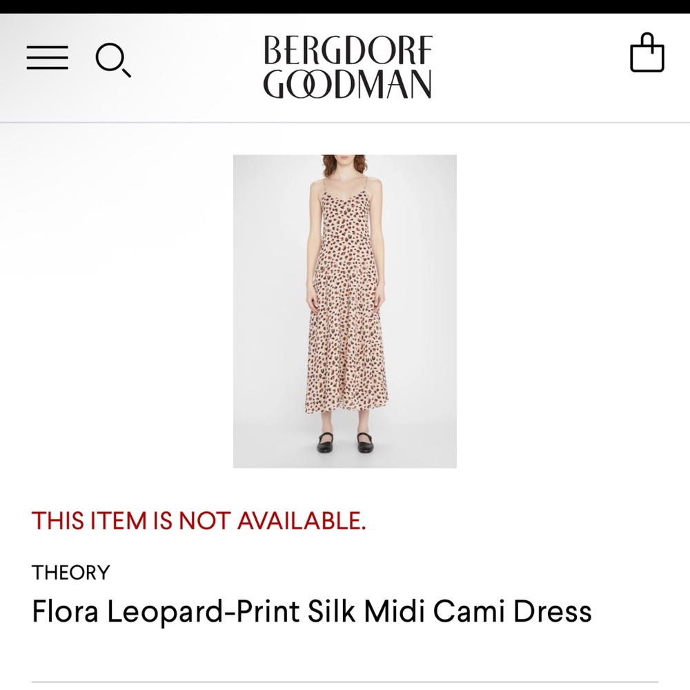 Theory flora leopard print silk midi cami dress - Picture 2 of 14